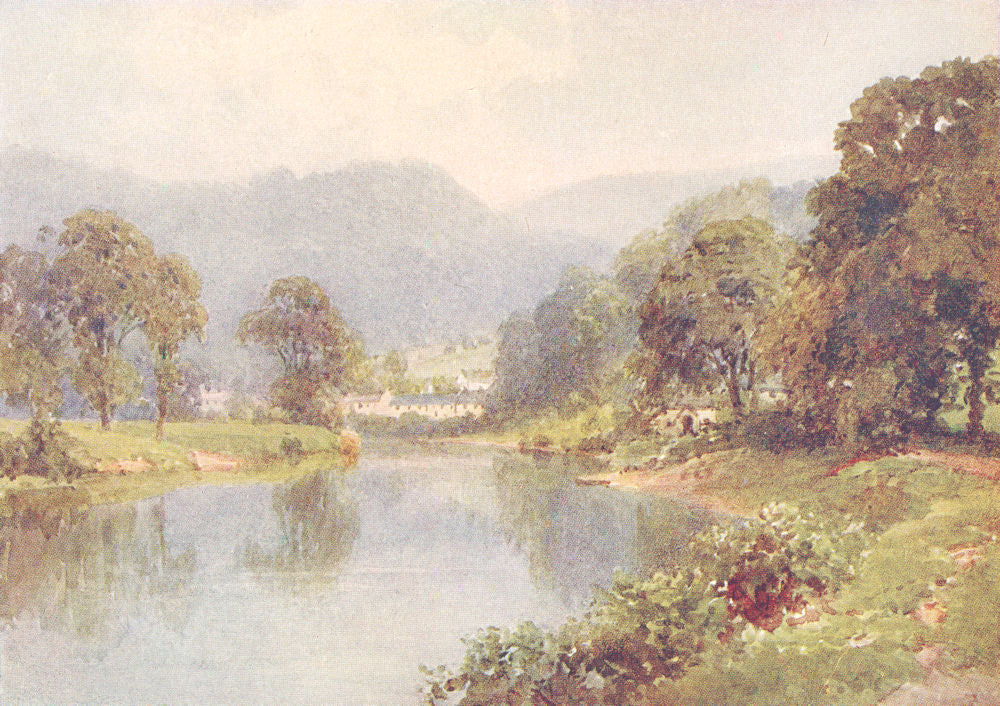 WALES. Lydbrook 1926 old vintage print picture